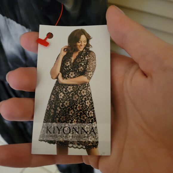 Kiyonna Plus Size 3X Tie Dye Maxi Dress Blue Gray White Flowy Ruffle Boho - Picture 8 of 9